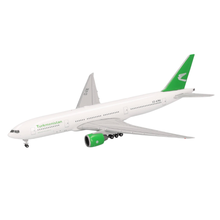 Preview: Herpa Wings Flugzeugmodell Turkmenistan Airlines Boeing 777-200LR (1:500)